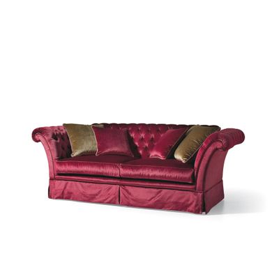 MG3263/3 - 3 seater tufted fabric sofa