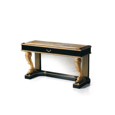 MG5110 - Lacquered rectangular wooden console table