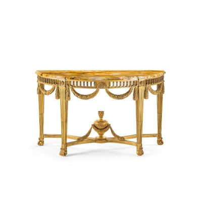 MG5260 - Classic style demilune wooden console table