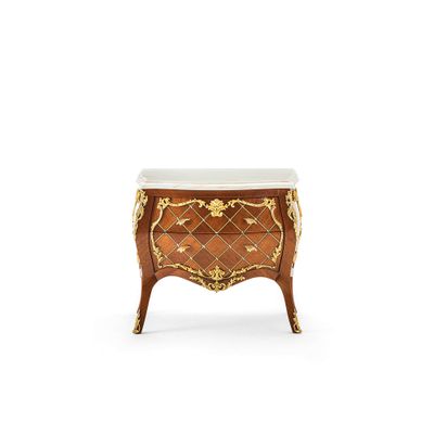 MG6656 - Rounded mahogany bedside table
