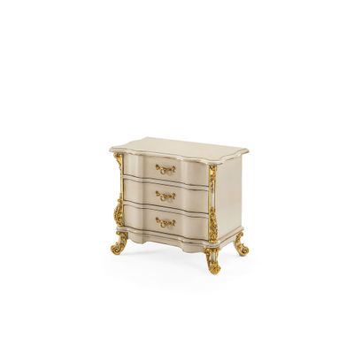 MG6736 - Solid wood bedside table with drawers
