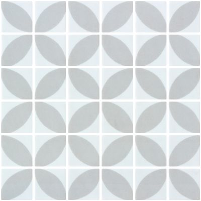 Penta Dahlia Light Grey Matte - Mosaico Vítreo de ONIX