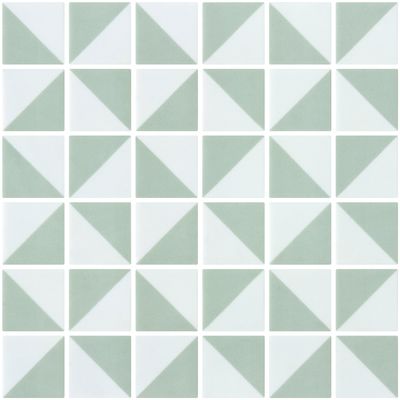 Penta Origami Sage Green Matte - Mosaico Vítreo de ONIX