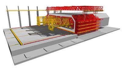 Incremental launching forming machine for the world´s longest underwater tunnel