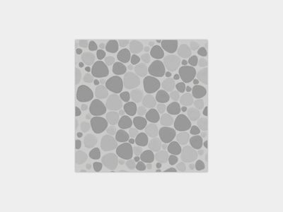 Glaze Pebbles Greys 12"X12"