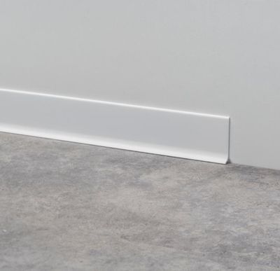 Metal Line 90 - Antibacterial Colour-Coated Aluminium Skirting Board