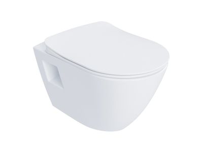 Endo RimOff Toilet, Wall-Mounted, white