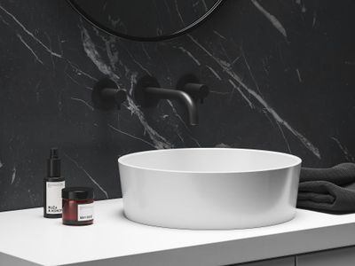 ES 019.20BLM.O1 Concealed Washbasin Tap, with Basic Unit, Black Matt