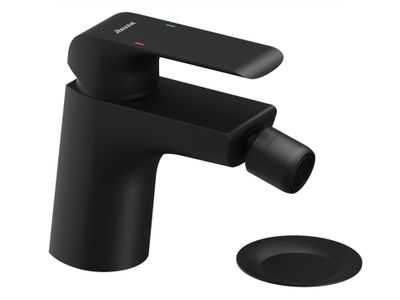 FL 055.20BLM Deck-Mounted Bidet Tap with ClickClack Waste, 121 mm, matt black