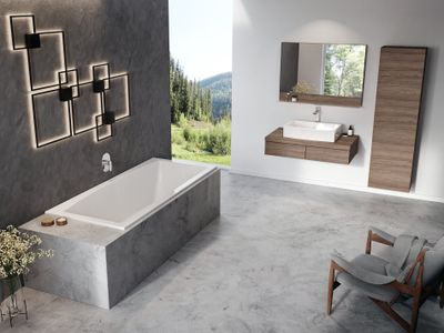 Formy 02 Slim Bathtub 180x80