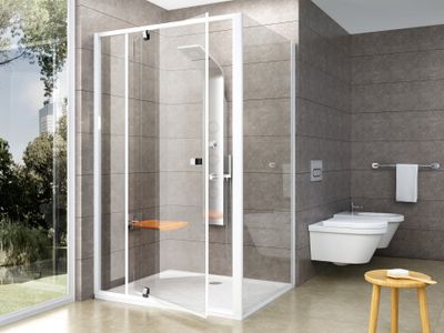 PDOP2+PPS 110x100, white/chrome+transparent