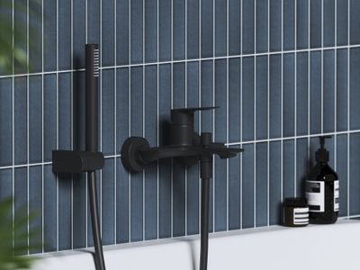 PN 022.20BLM Wall-Mounted Bathtub Tap, without Set, matt black