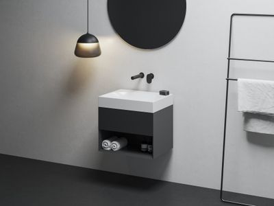 SD Lite 60 Cabinet under Washbasin, matt black