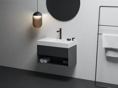 SD Lite 80 Cabinet under Washbasin, matt black