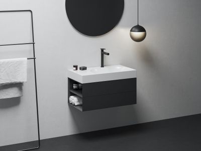SD Lite 80 L Cabinet under Washbasin, matt black