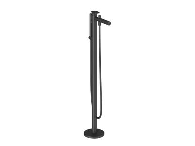 SG 080.20BLM.RB07A Floor-Mounted Bathtub Tap, with Set, matt black