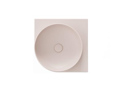 Yard 45 C Washbasin, ceramic, without Hole, Alabaster Pink