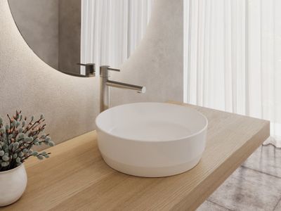 Zeta Slim 40 Washbasin, without Hole, without Overflow, white