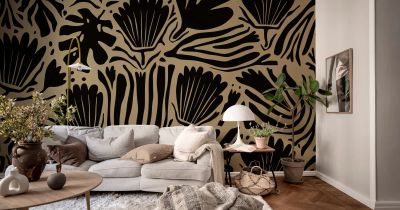 Abstract Blossoms, Brown