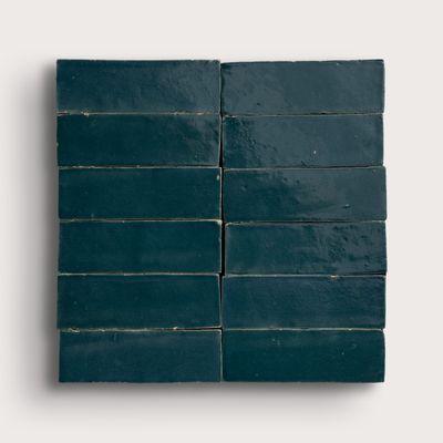 Agadir Blue 2x6 Thin Bejmat Zellige Tile