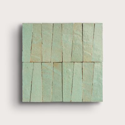 Agave 1x4 Trapezoid Mosaic Zellige Tile