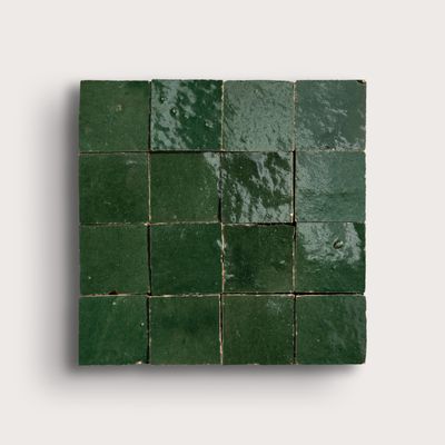 Emerald Green 2x2 Mosaic Zellige Tile
