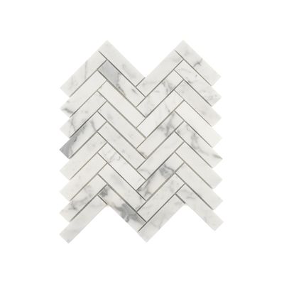 Italian Statuary 1x4 Herringbone Marble | Honed