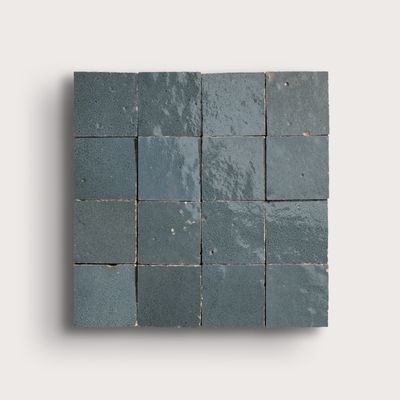 Steel Grey 2x2 Mosaic Zellige Tile