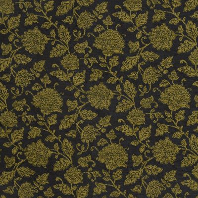 Floral Chenille Upholstery Fabric - Juniper