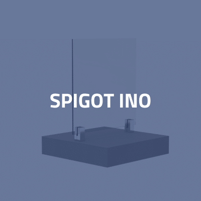 Glass clamp barrier - glass spigot fence - INO