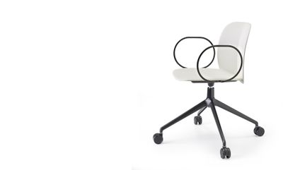 Mentha armchair with castors - S•CAB