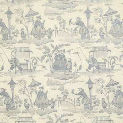 Bassano Embroidered Toile Delft