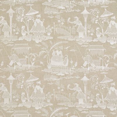 Bassano Embroidered Toile Linen