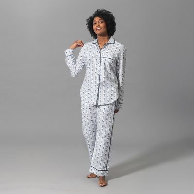 Cabanon Stripe Pajama Set Blue