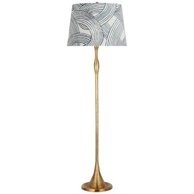 Romero Floor Lamp, Antique Brass Hand-rubbed Antique Brass