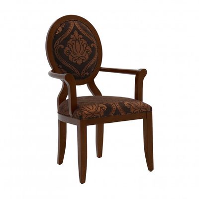 Art Deco Style Small Armchair Made of Wood Anello