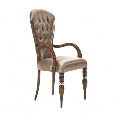 Classic Style Small Armchair Made of Wood Adele