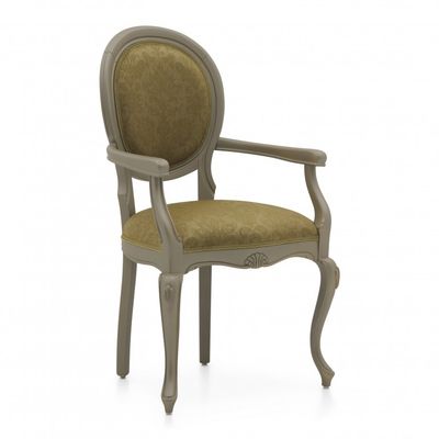 Classic Style Small Armchair Made of Wood Evia