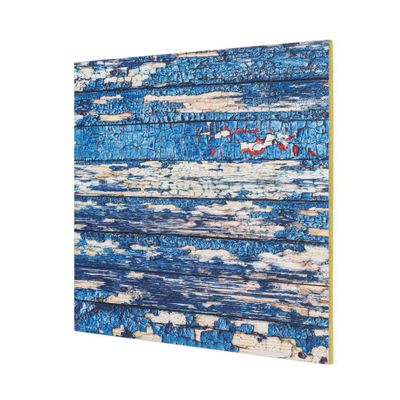 Panele sufitowe 60x60 cm efekt drewna niebieski