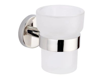 portabicchiere in vetro satinato - star inox - Monteleone