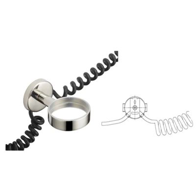 Soporte para secador de pelo con dispositivo antirrobo - secador de pelo - Monteleone