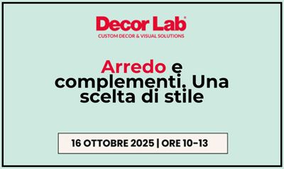 Workshop DecorLab - Milano |