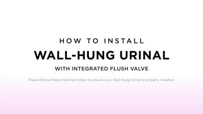 Video: How to Install the Wall-Hung Urinal With Integrated ECOPOWER Flush Valve by TOTO