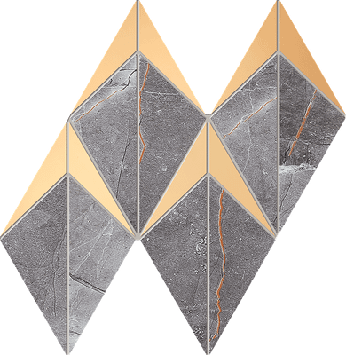 Brainstorm graphite Mosaics 231x196 | Tubądzin