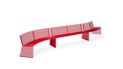 .015 Bench with Backrest - Urbantime by Diemmebi