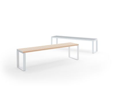 FLAT BENCH WITH METAL BASE .040 - Urbantime by Diemmebi
