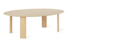 Wooden oval table for meeting rooms | Fuste Collection