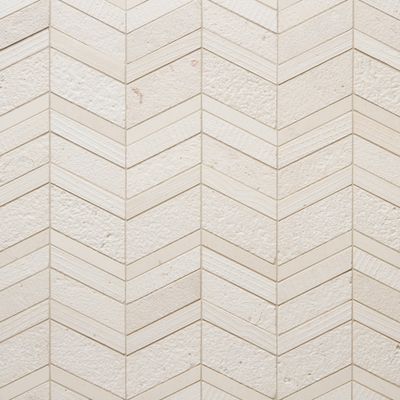 Shift Cream Chevron Mosaic Textured