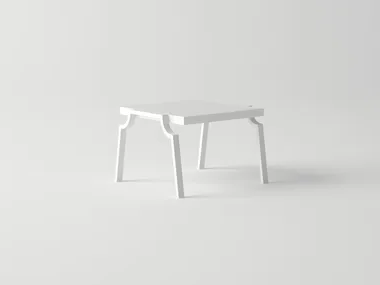 AGOSTO - Rectangular aluminium coffee table _ 10Deka