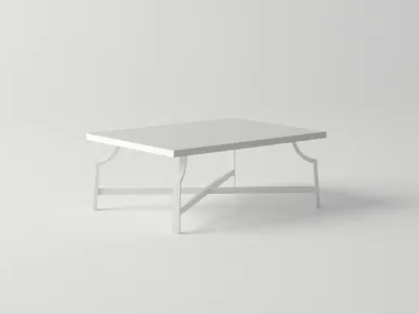 AGOSTO - Rectangular aluminium garden side table _ 10Deka